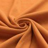 Rib Jersey Stof Dusty Oranje