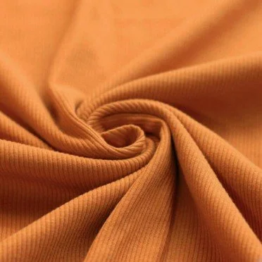 Rippstrick Jersey Stoff Dusty Orange - (Jersey Stoffe)