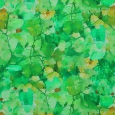 Tessuto Jersey Di Bambù Digitale - Pianta Astratta Verde