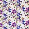 Tissu Jersey Bambou Impression Numérique - Fleur De Clématite Violett