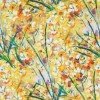 Tissu Jersey Bambou Impression Numérique - Fleurs Jaunes Printanières