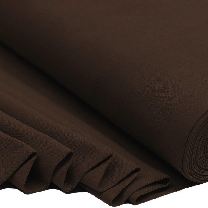 Tissu Bord-Côtes Brun Chocolat - (Tissu Bord-Côtes )