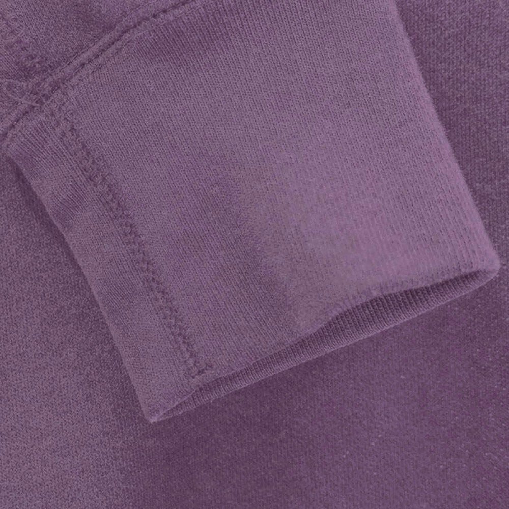 Cuffs Rib Dusty Purple - Soft Ribbed Cuff Fabric Cuffs Rib Dusty Purple - (Cuffs Rib)