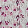 Fine Linen Fabric Digital Print - Abstract Flower Fuchsia