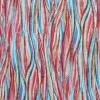 Fijne Linnen Stof Digitale Print - Aquarel Braid Red Blue
