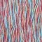 Fijne Linnen Stof Digitale Print - Aquarel Braid Red Blue Fijne Linnen Stof Digitale Print - Aquarel Braid Red Blue - (Decoratiestoffen)