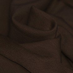 French Terry Fabric Chocolate Brown