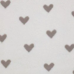 Herz Teddystoff Naturel