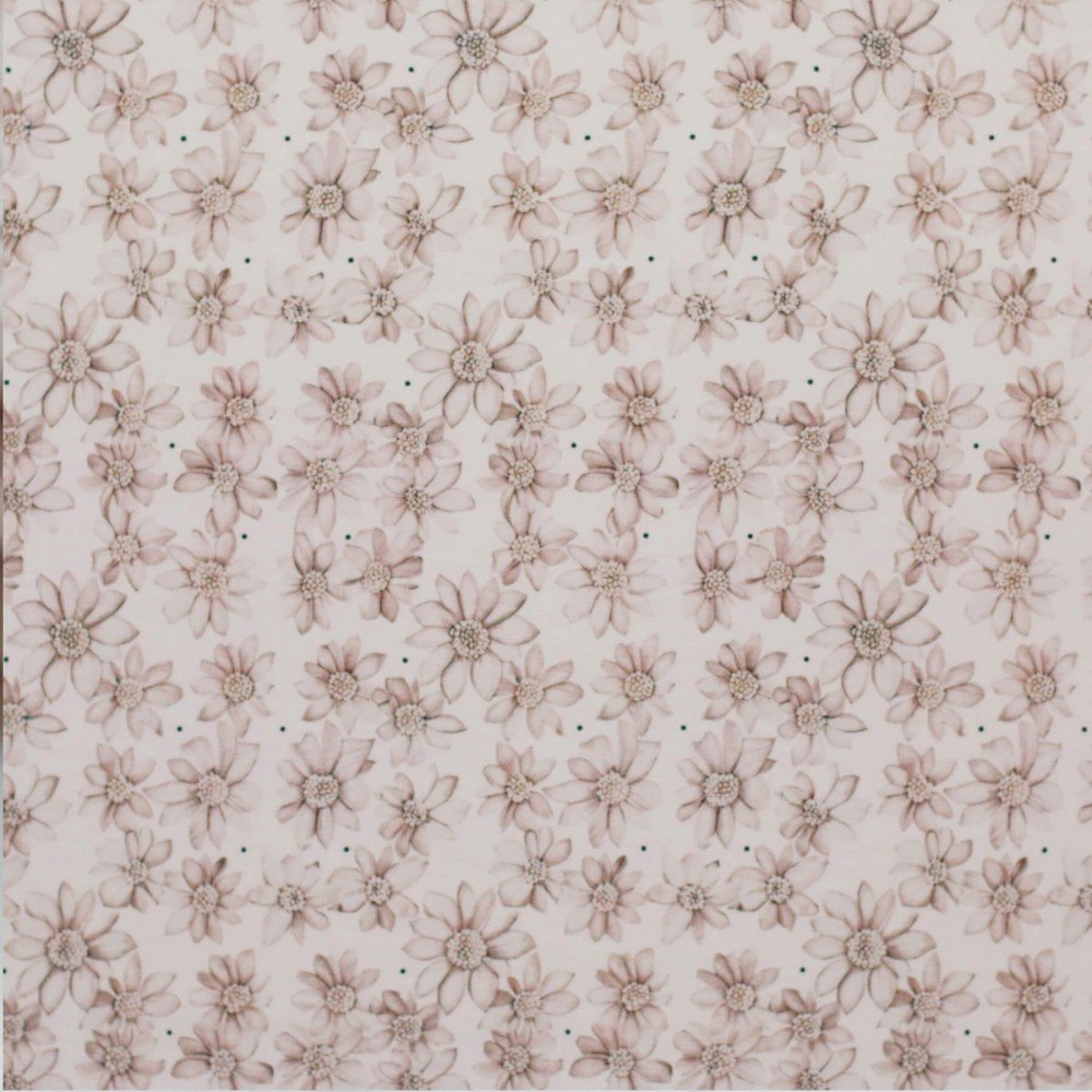 Bomuldjersey Digital Print - Beige Åkande
