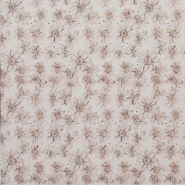 Jersey Coton Impression Numérique - Beige Nénuphar - (Jersey Coton Impression Numérique)
