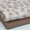 Dzianina Bawełniana Druk Cyfrowy - Beżowy Lilia Wodna | Rijs Textiles Dzianina Bawełniana Druk Cyfrowy - Beżowy Lilia Wodna Dzianina Jersey Bawełna Druk Cyfrowy
