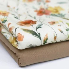 Jersey Katoen Digitale Print - Aquarel Wilde Bloemen Jersey Katoen Digitale Print - Aquarel Wilde Bloemen