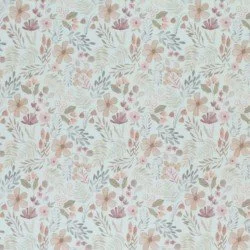 Jersey Di Cotone Stampa Digitale - Beige Piante Della Foresta Jersey Di Cotone Stampa Digitale - Beige Piante Della Foresta