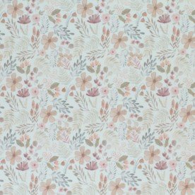 Cotton Poplin Digital Print - Beige Forest Plants