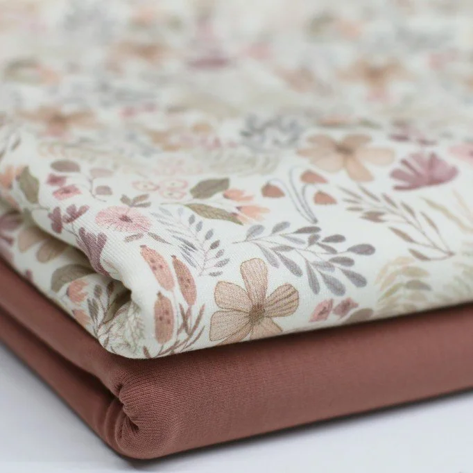 Jersey Katoen Digitale Print - Beige Bosplanten Jersey Katoen Digitale Print - Beige Bosplanten - (Jersey Katoen Digitale Print)