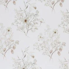 Jersey Katoen Digitale Print - Ecru Bloemenboeket