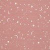 Jersey Coton Impression Numérique - Ciel Étoilé Rose Argile