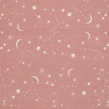 Jersey Di Cotone Stampa Digitale - Cielo Stellato Argilla Rosa Jersey Di Cotone Stampa Digitale - Cielo Stellato Argilla Rosa - (Jersey Di Cotone Digitale Stampata)