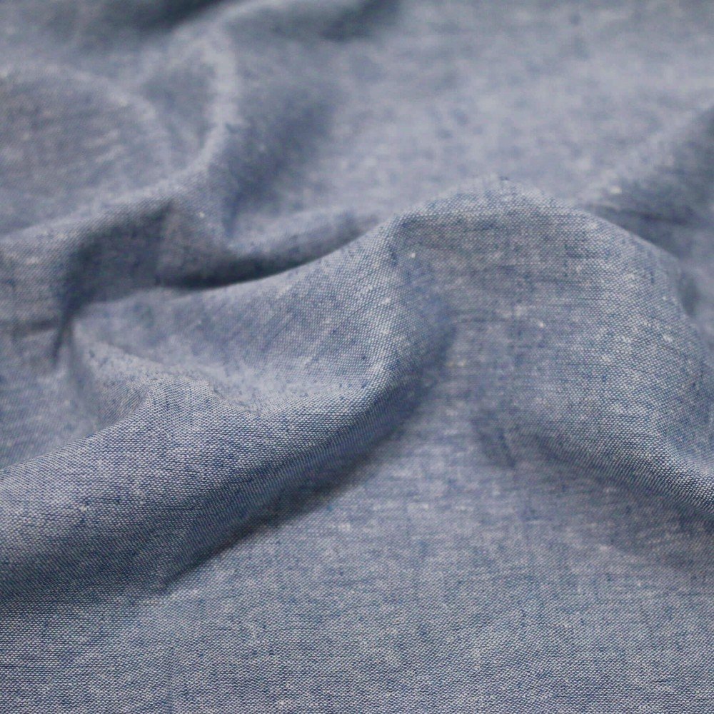 Leinen Chambray Stoff Jeans