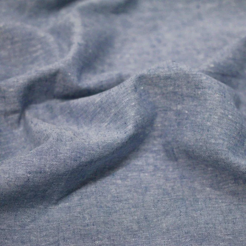 Chambray Jeans Stoff Leinen Baumwolle Jeans meterware