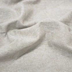 Linen Chambray Fabric Light Beige