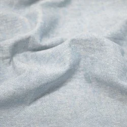 Linen Chambray Fabric Light Blue
