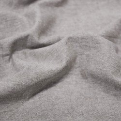 Tessuto Di Lino Chambray Taupe