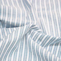 Leinenstoff Lira Streifen Hellblau Leinenstoff Lira Streifen Hellblau
