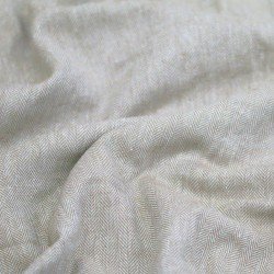 Leinenstoff Fischgrat Hellbeige Leinenstoff Fischgrat Hellbeige