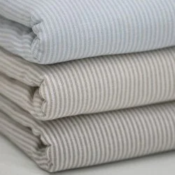 Linen Stripe Fabric 2MM Light Blue Linen Stripe Fabric 2MM Light Blue