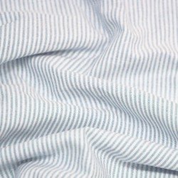 Leinenstoff Streifen 2MM Hellblau Leinenstoff Streifen 2MM Hellblau