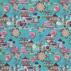 Popelina Bawełniana Dziecięca - Ciasto Aqua Popelina Bawełniana Dziecięca - Ciasto Aqua