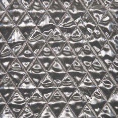 Quilted Lining Fabric 5cm Silver 