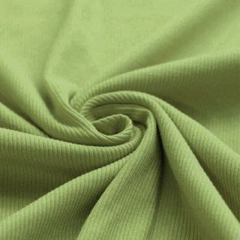 Rib Jersey Stof Appel Groen Rib Jersey Stof Appel Groen