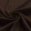 Rib Jersey Stof Chocolade Bruin