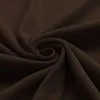 Rib Jersey Stof Chocolade Bruin