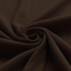 Rib Jersey Strikstof Chokolade Brun
