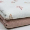 Rippstrick Jersey Stoff - Schmetterlinge Rippstrick Jersey Stoff - Schmetterlinge - (Jersey Stoffe)