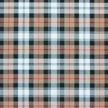 Tissu Tartan Écossais Stretch Petite Chameau Stuwart - (Tissus Écossais Tartan)
