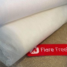 Glanz Tüll Stoff 300CM Breit Ecru (Silk White)
