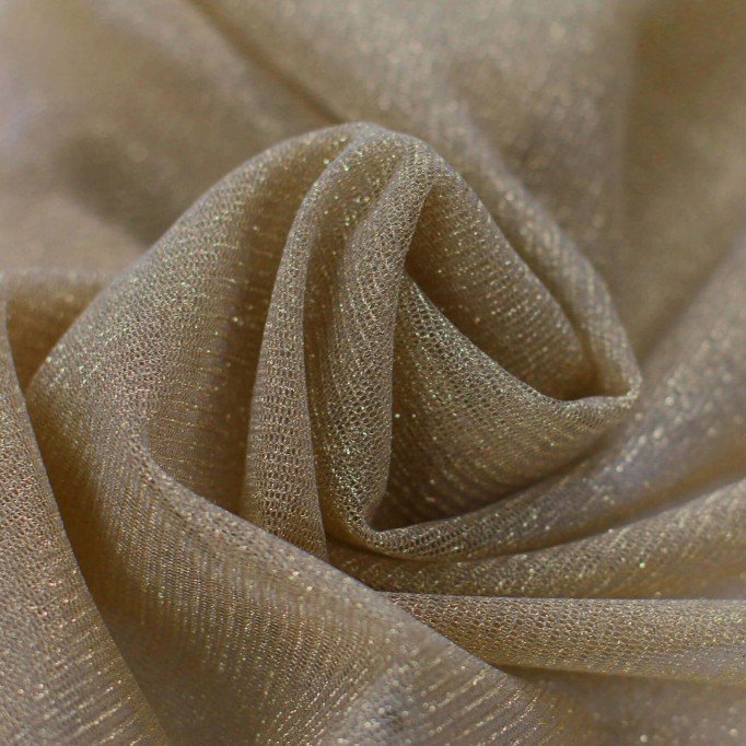 Shine Tulle Netting Fabric 145CM Wide Gold - (Tulle Netting Fabric 300CM Wide)