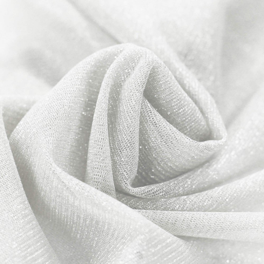 Glans Tule Stof 300CM Breed Ecru (Silk White) Glans Tule Stof 300CM Breed Ecru (Silk White)