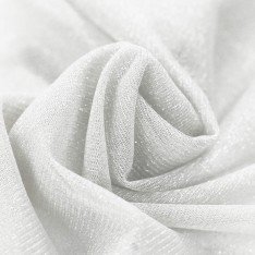 Shine Tulle Netting Fabric 300CM Wide Ecru (Silk White)