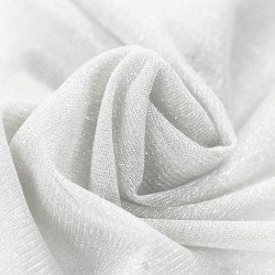 Shine Tulle Netting Fabric 300CM Wide Ecru (Silk White)