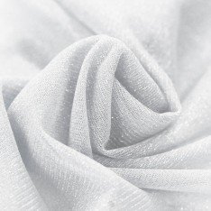Shine Tulle Netting Fabric 300CM Wide White