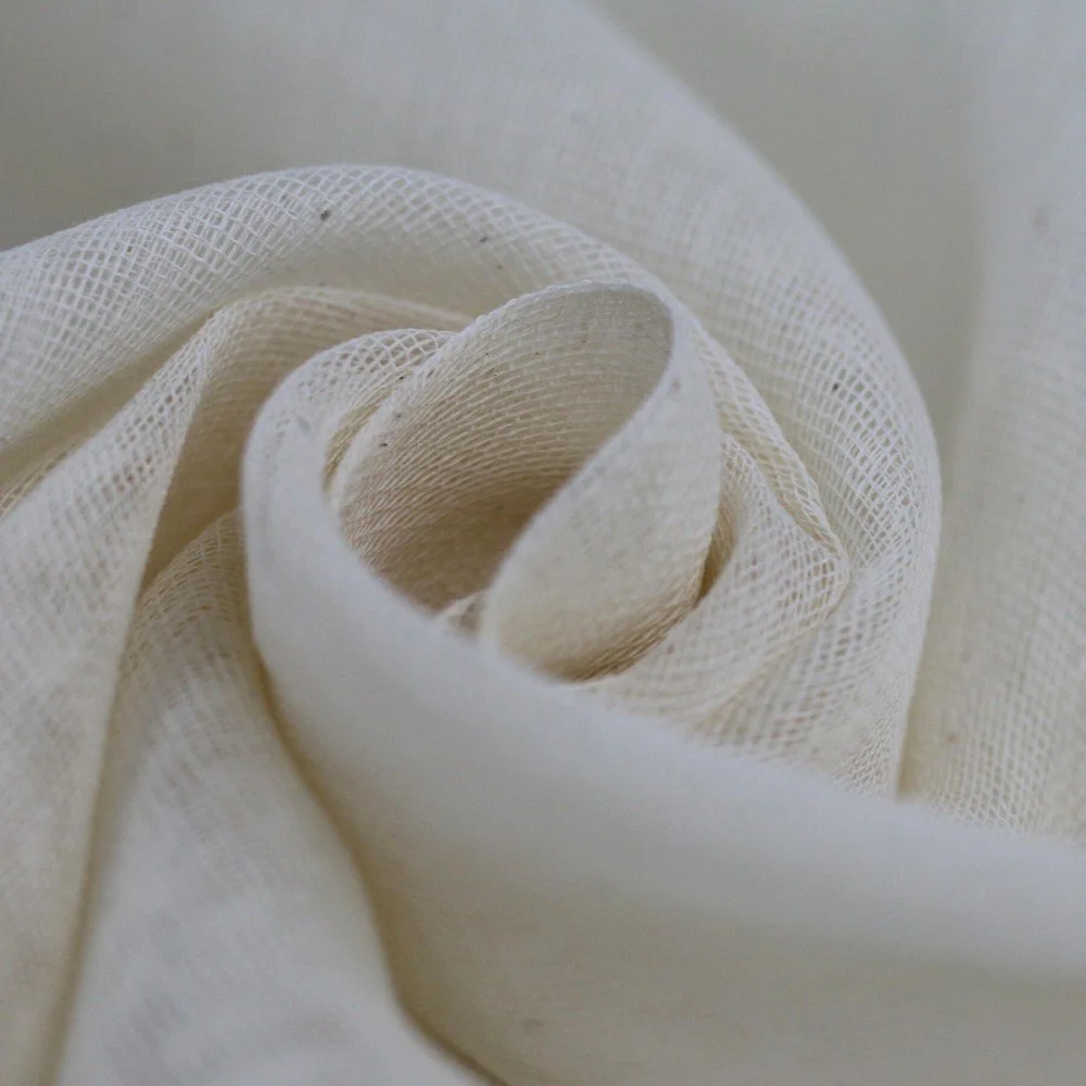 Cotton Mull Fabric Unbleached Cotton Mull Fabric Unbleached