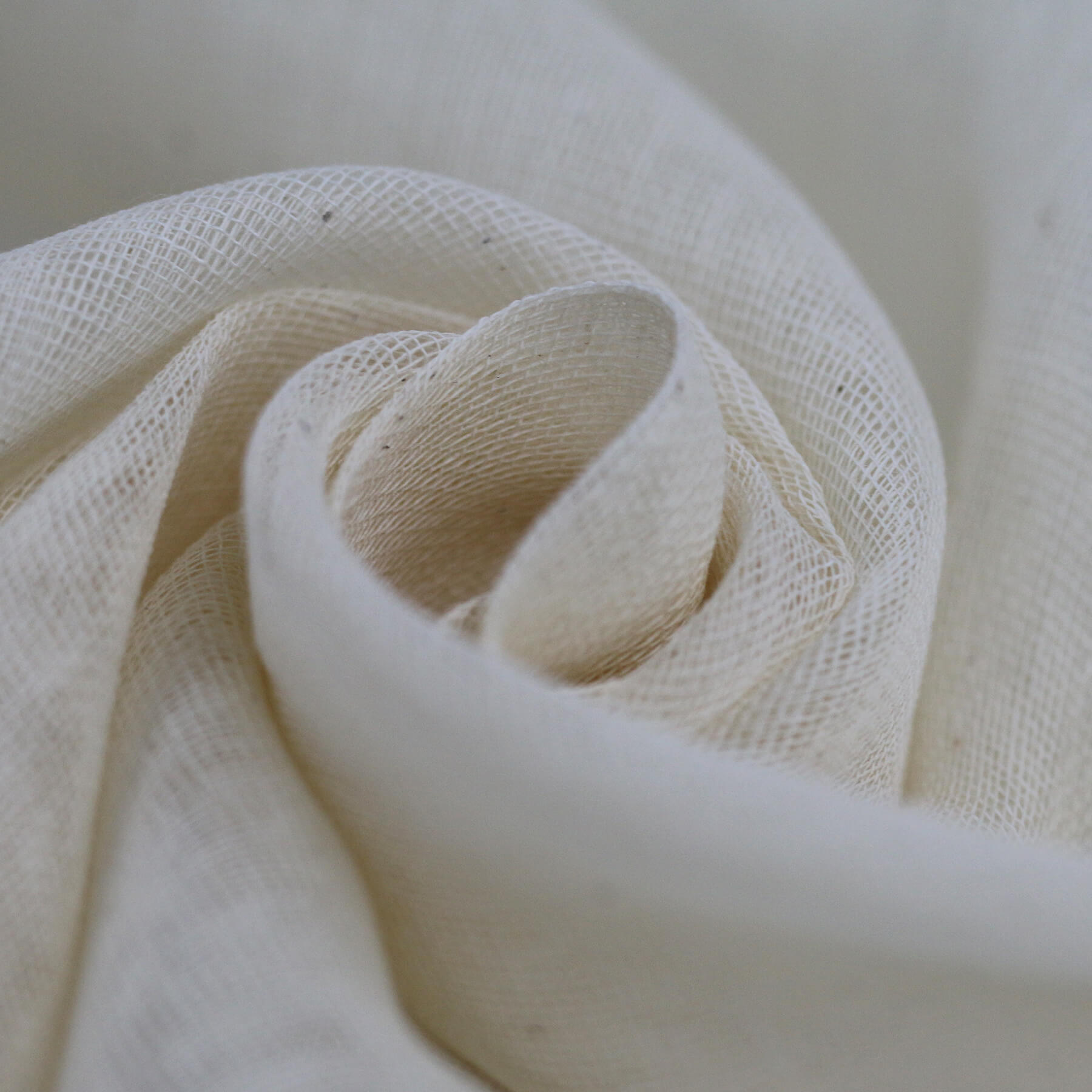 Baumwoll Mullstoff Ungebleicht