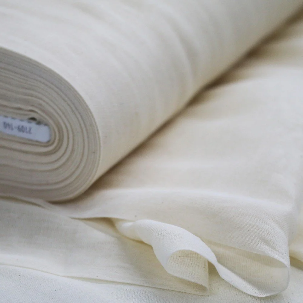 Cotton Mull Fabric Unbleached Cotton Mull Fabric Unbleached