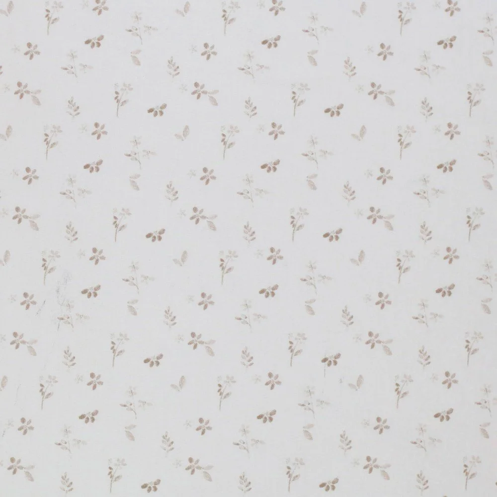 Popeline Di Cotone Stampa Digitale - Fiore Accogliente Beige Popeline Di Cotone Stampa Digitale - Fiore Accogliente Beige - (Tessuto Di Cotone Stampato)