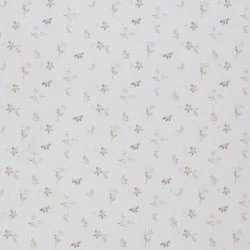 Poplin Katoen Digitale Print - Gezellige Bloem Beige Poplin Katoen Digitale Print - Gezellige Bloem Beige